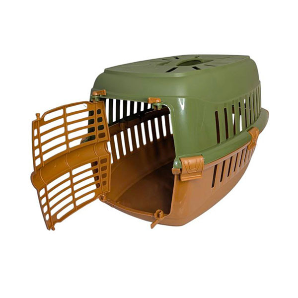 قفص نقل للقطط والقطط الصغيرة - صندوق سفر بمقبض للحيوانات الأليفة