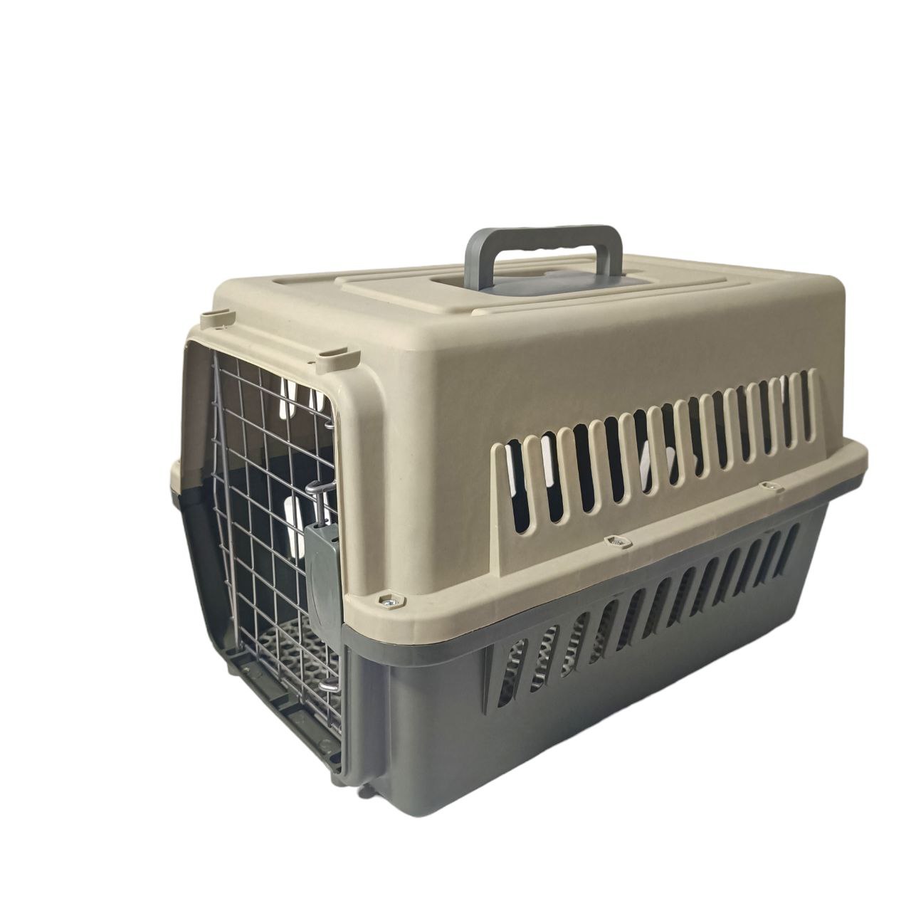قفص القطط صلب للسفر مع باب فلادي و فلتر الفضلات