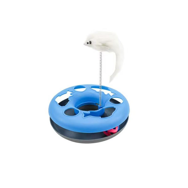 لعبة تفاعلية للقطط - كرة ملونة بجرس - تحفيز ومرح