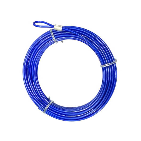 كابل مغطى بالبلاستيك رباط كلب 15 متر - أمان وحرية